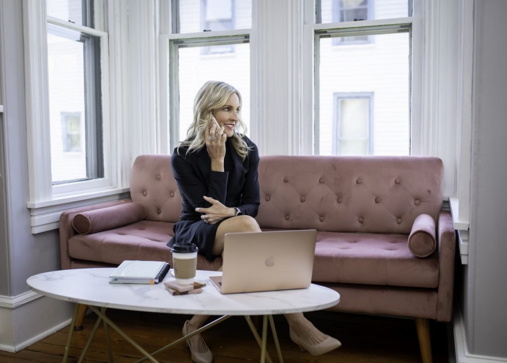 Andie office pose